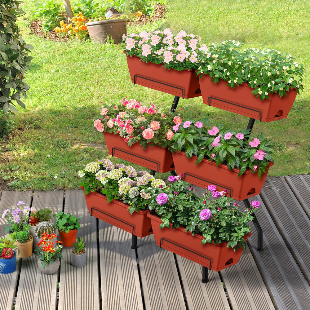 Luplom patio lifestyle setup displaying attractive multi-level garden benefit