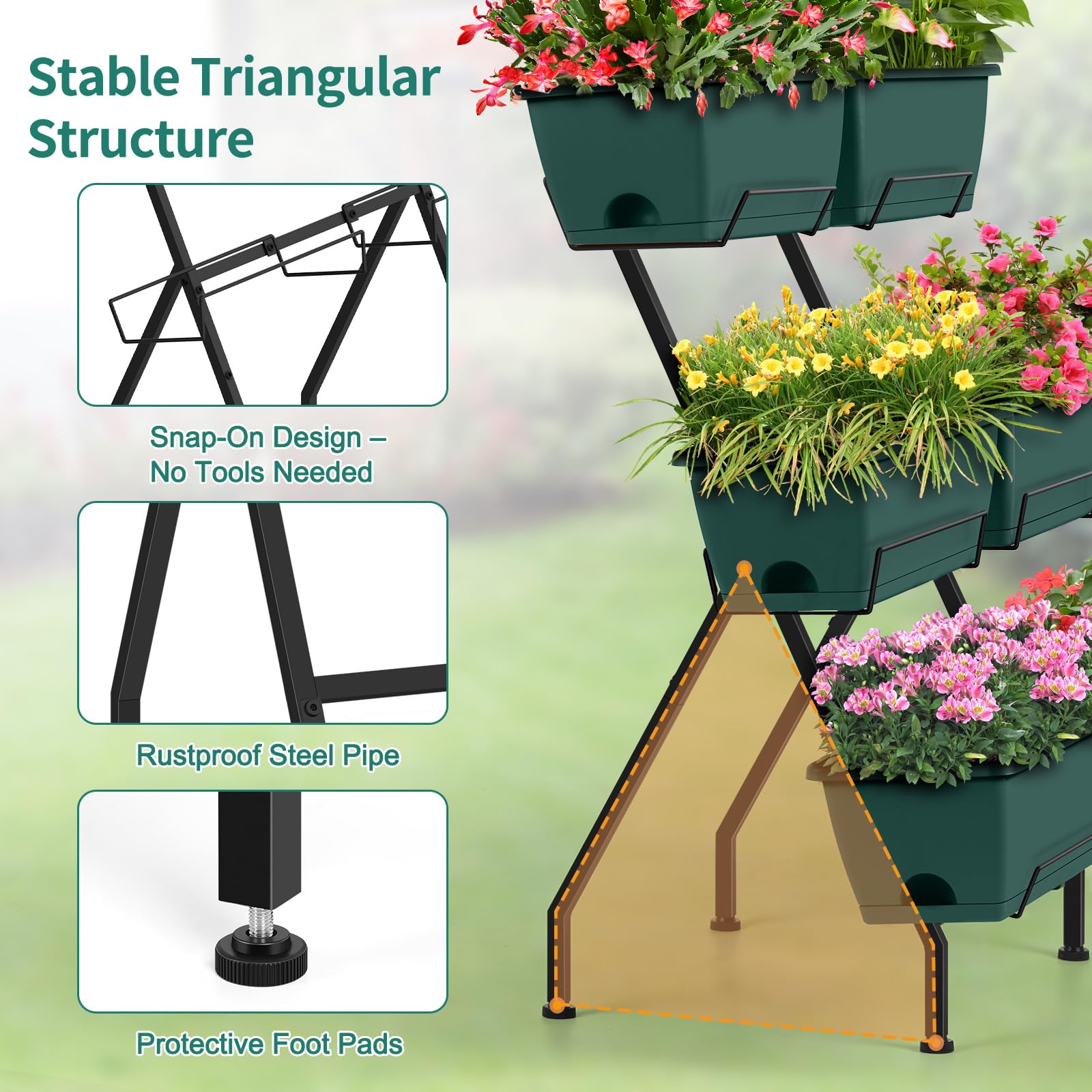 Luplom beside chair showing size scale and small-space gardening benefit