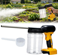 LURKA front view showing compact cordless duster and benefit of portability