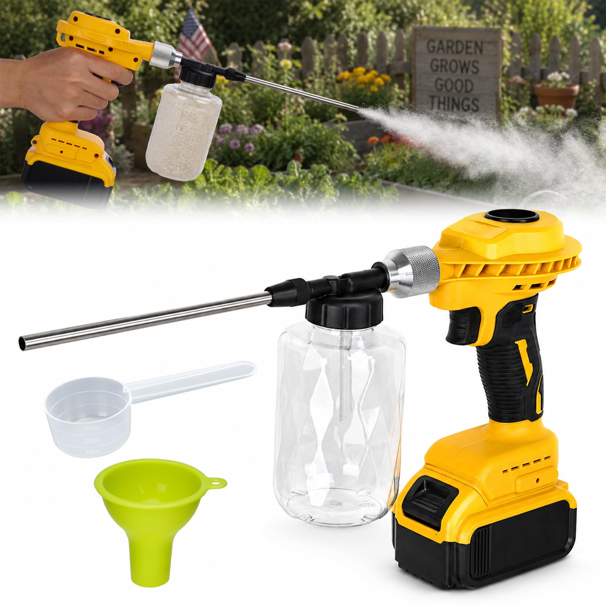 LURKA front view with 500ML bottle showing compact cordless convenience