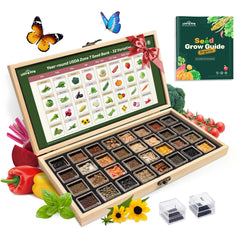 LUSH&DEW front packaging showing seed bank contents and seasonal benefit