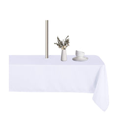 LUSHVIDA front view rectangle tablecloth showing full coverage and neat finish