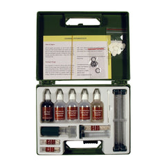 Luster Leaf kit open case showing organized reagents and tools, easy storage benefit