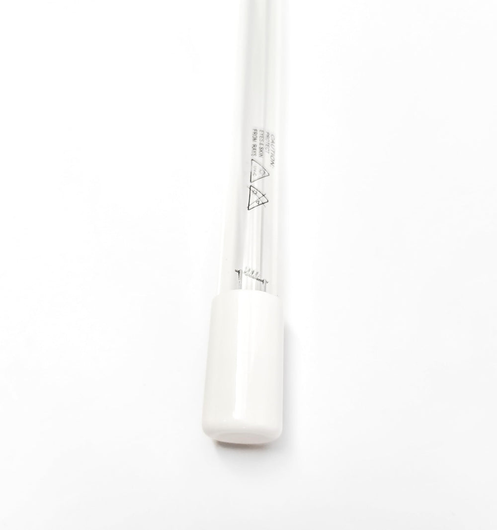 Lutrace lamp with clear pond water to show improved visual clarity