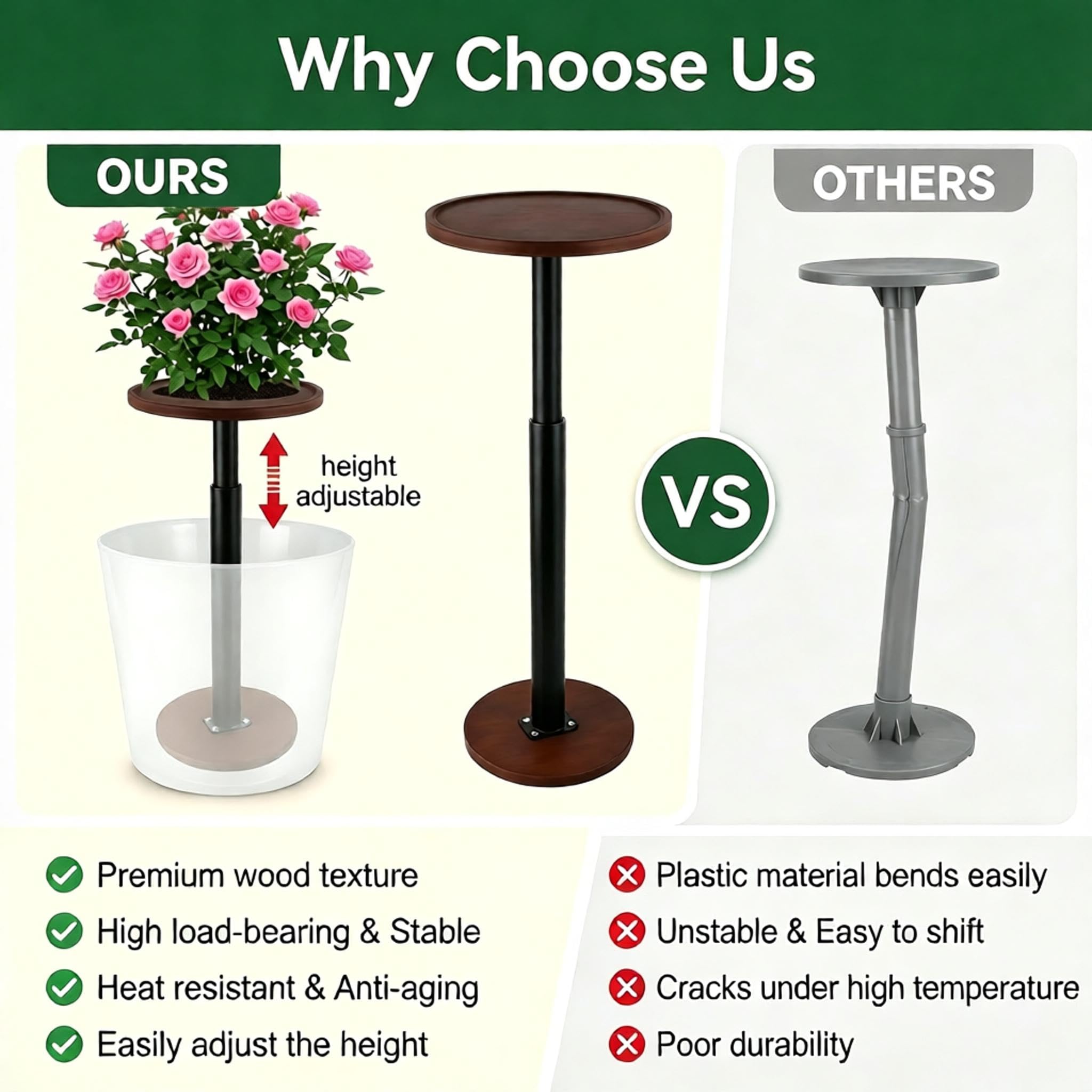 LUTTY riser held in hand illustrating lightweight design and easy handling