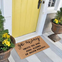 LUVADIAN mat on a front porch demonstrating weather-resistant usability benefit