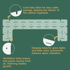 LUVCOSY shelf holding plants in cabinet enhances light and display organization