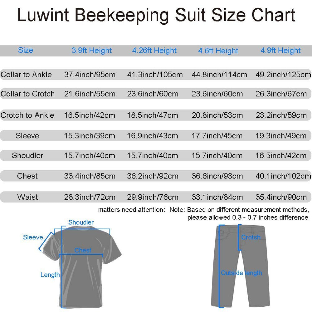 Luwint child model wearing suit illustrating correct 4'7"–4'11" fit