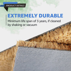 LuxUrux mat in use at porch entry stopping dirt, keeps home cleaner