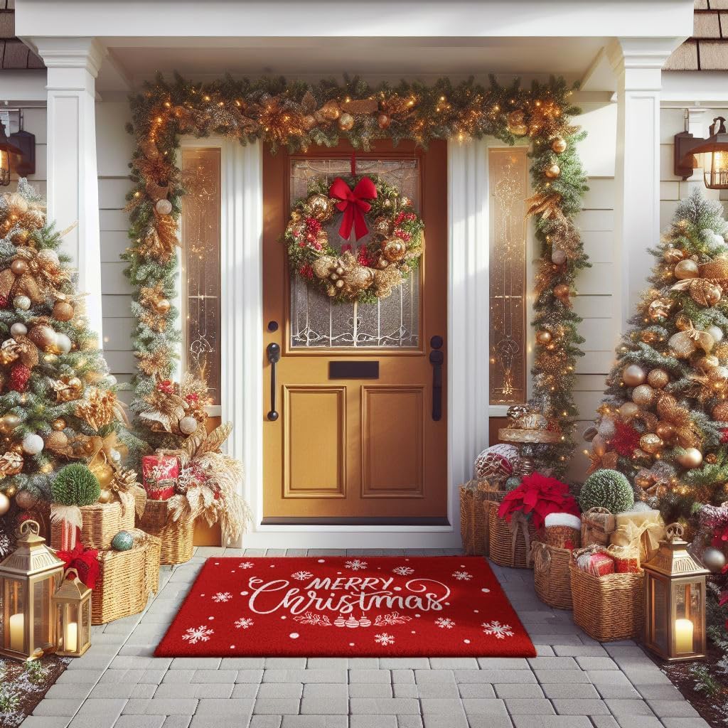 LuxUrux lifestyle porch decor with holiday styling and charm