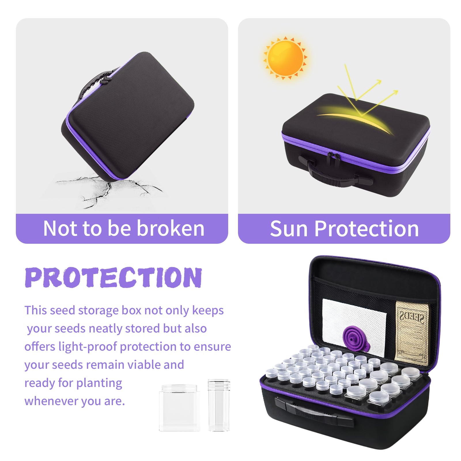 LVKAYCE open case layout with bottles and envelopes organized for easy access