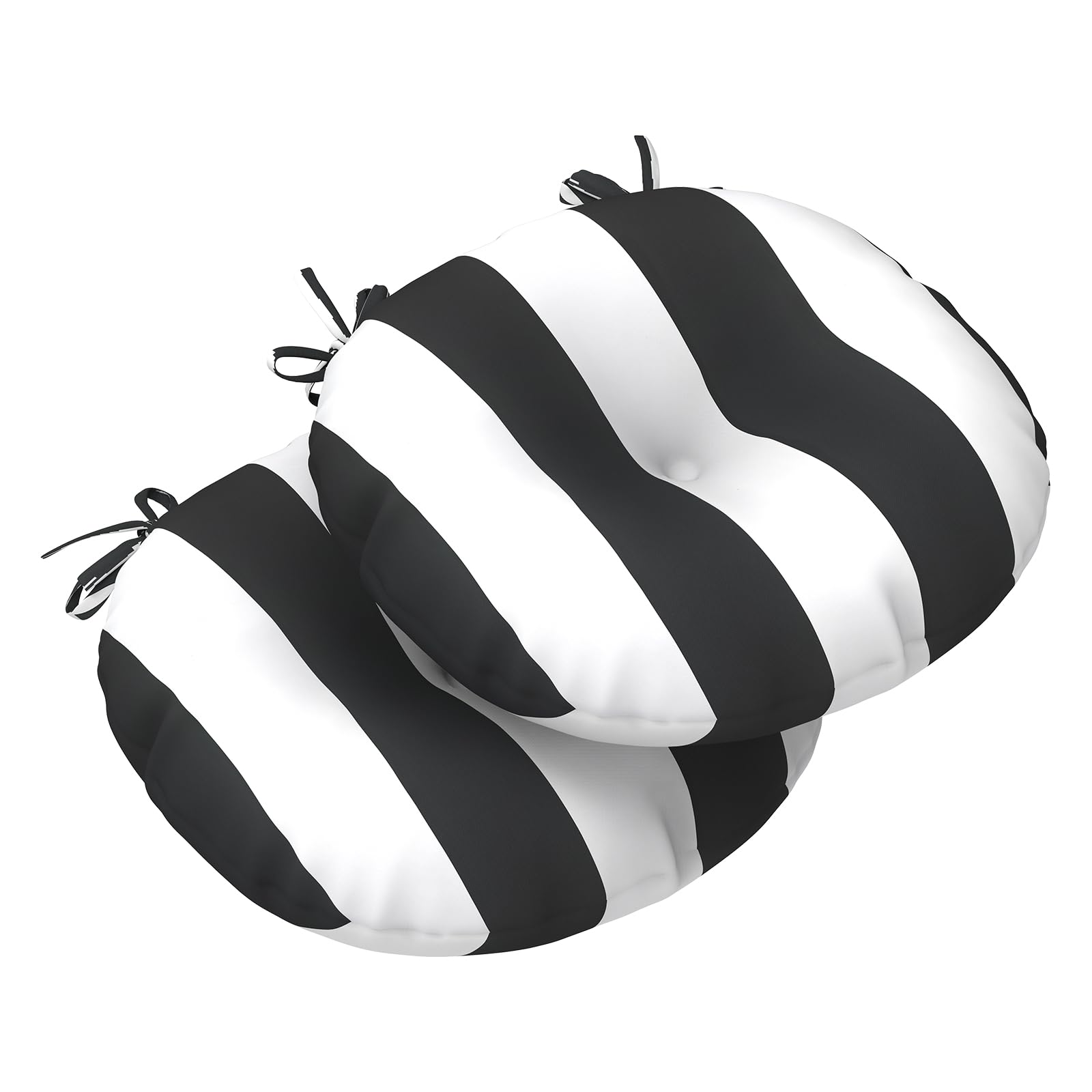 LVTXIII Cabana Black front view showing tufted seat and modern look