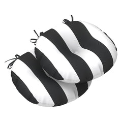 LVTXIII Cabana Black front view showing tufted seat and modern look
