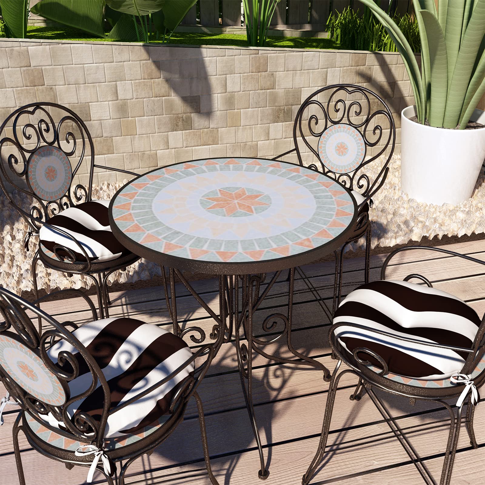LVTXIII Cabana Black next to ruler showing 15 inch diameter scale