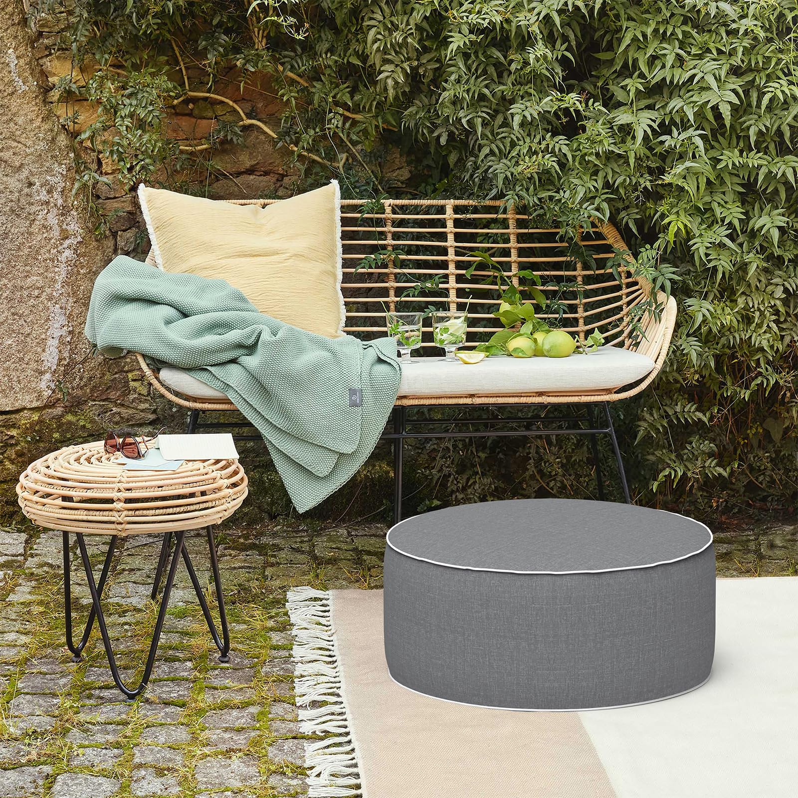 LVTXIII used at campsite as a footrest showing lightweight travel convenience