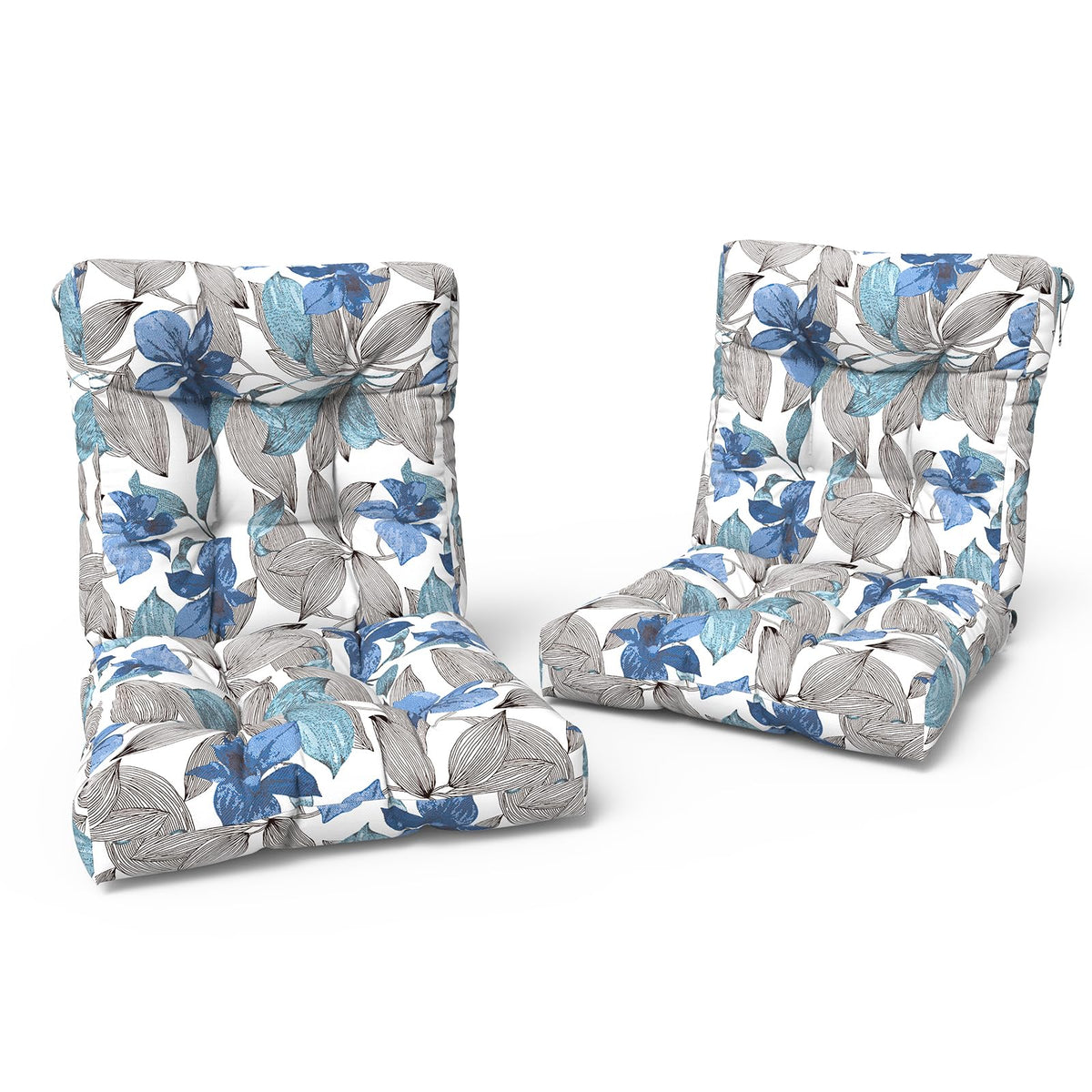 LVTXIII front view of Clemens Noir Blue cushions shows color and complete pair, inviting comfort