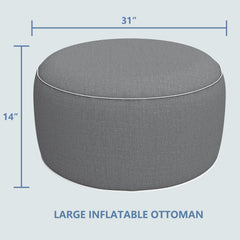 LVTXIII close-up of grey textured fabric showing fade-resistant finish