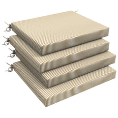 LVTXIII front view of striped beige cushions showing neat packaging and style benefit