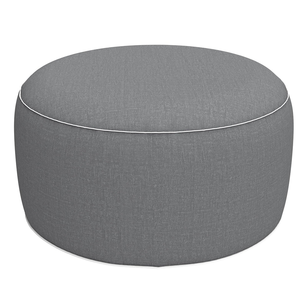 LVTXIII front view of inflated ottoman showing stable footrest benefit