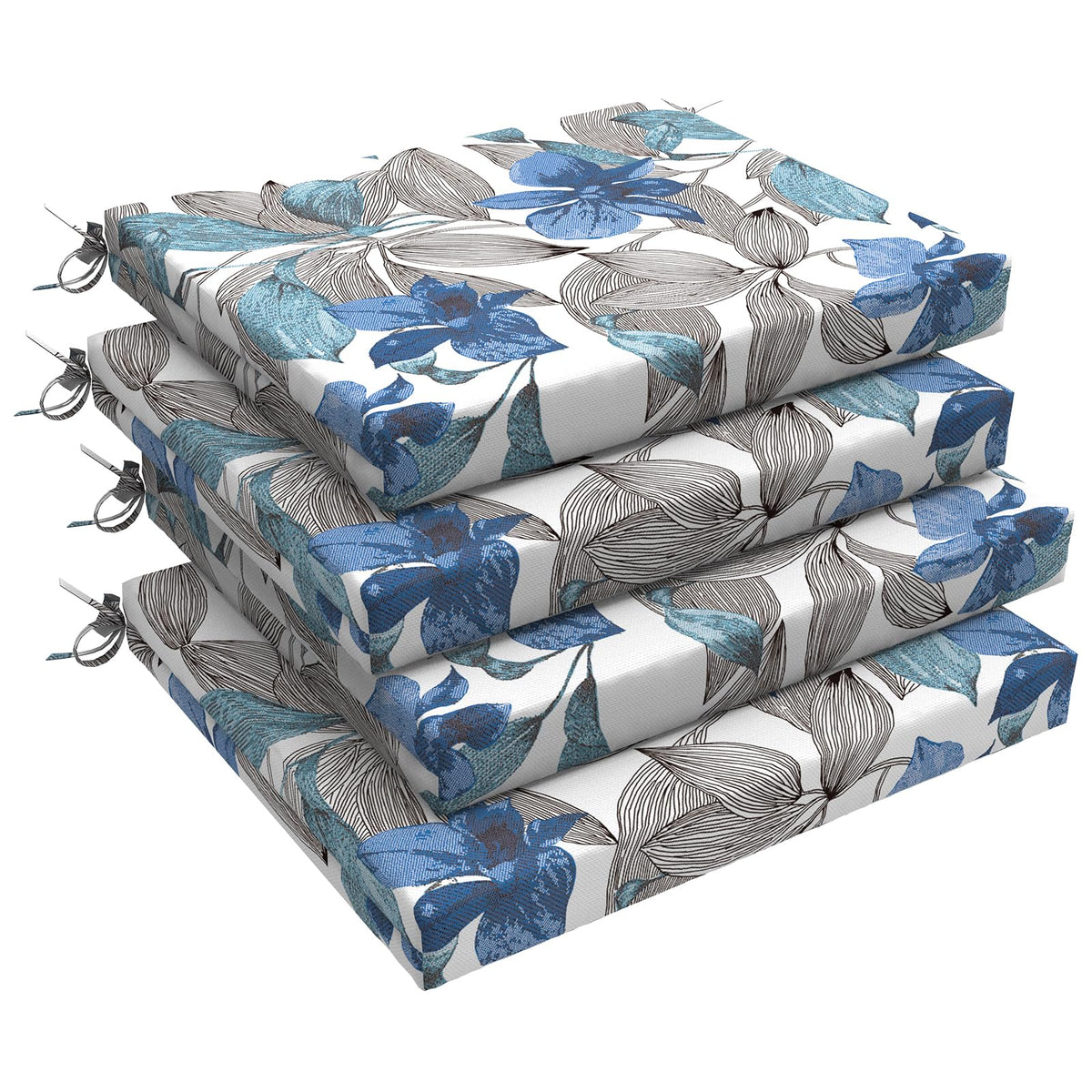 LVTXIII front view pack of four cushions showing neat stacked layout and color benefits