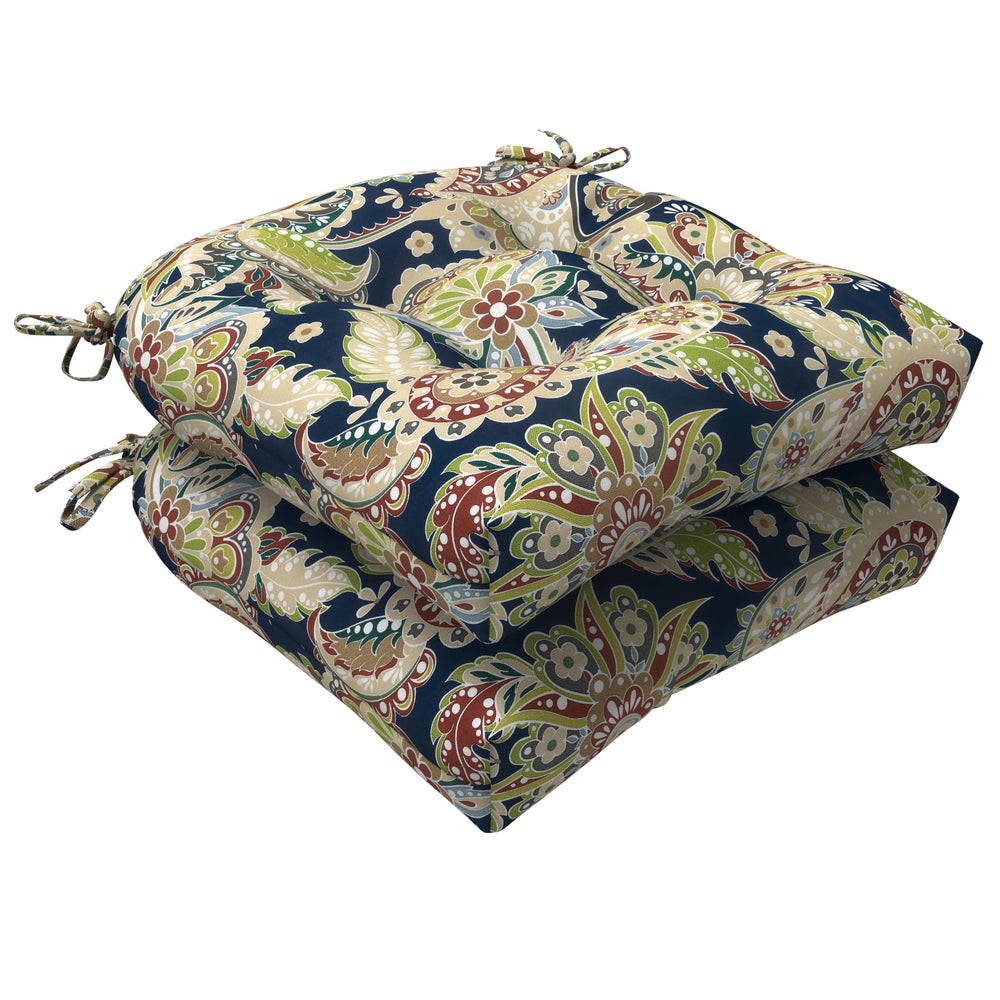 LVTXIII front view of both paisley cushions showing decorative pattern and comfort