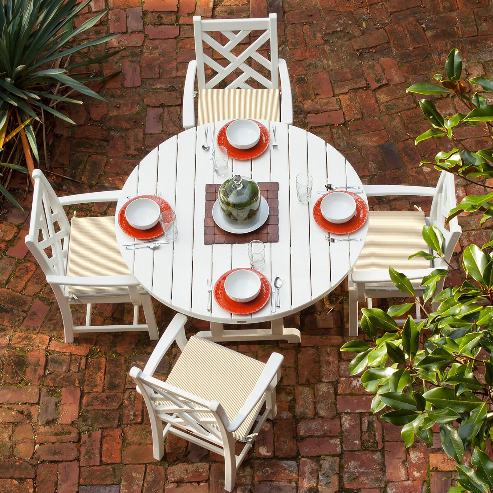 LVTXIII cushion on patio dining chair improving comfort and outdoor style