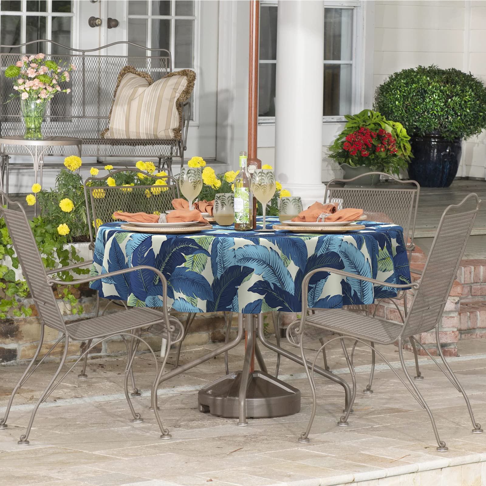 LVTXIII lifestyle garden setting showing decorative pattern adding curb appeal benefit