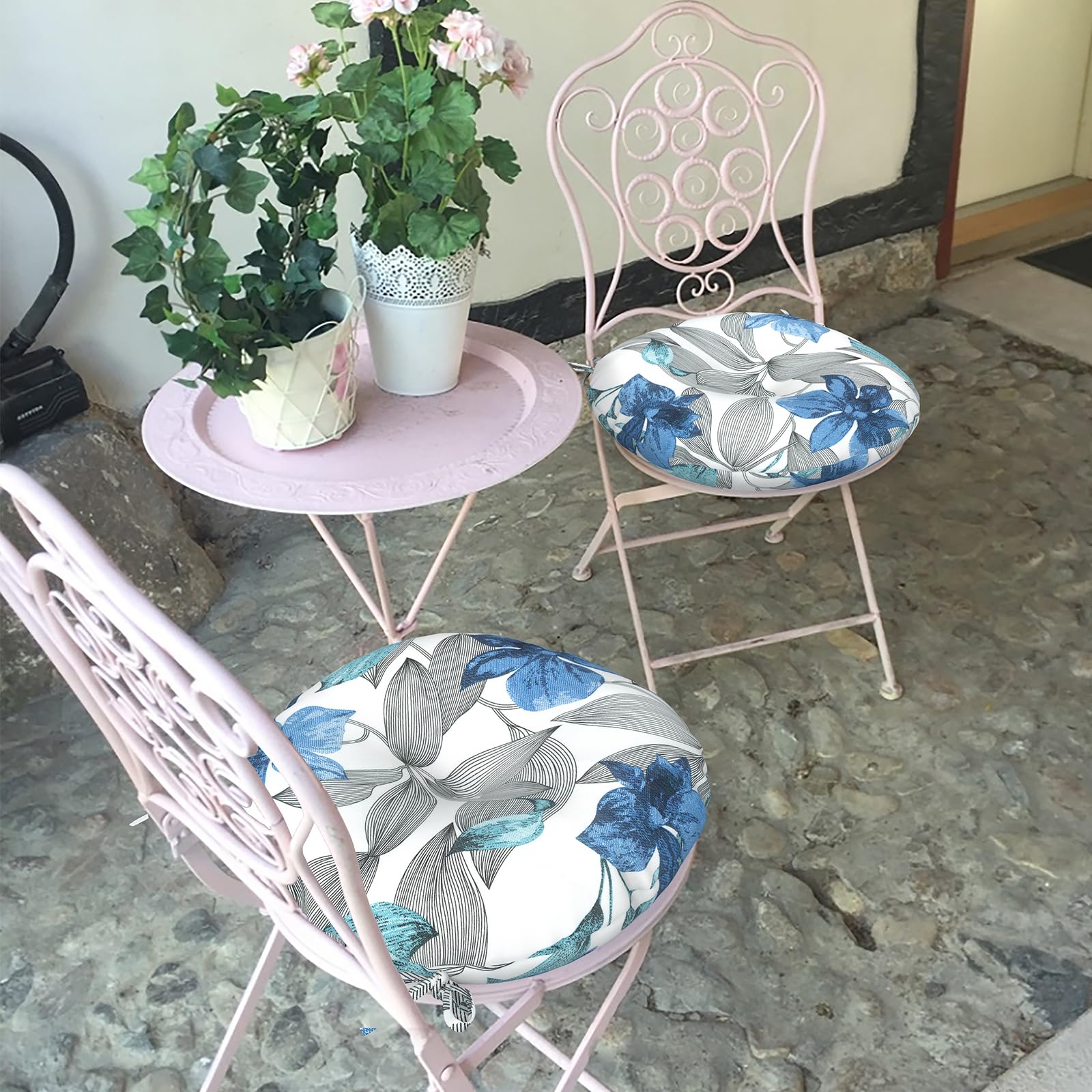 LVTXIII on garden table arrangement conveying decorative outdoor upgrade