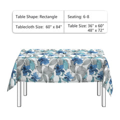 LVTXIII tablecloth in backyard setting styled for dining showing decorative color and weather protection