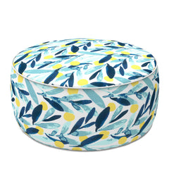 LVTXIII front view showing blue leaves pattern and round shape benefit: attractive accent