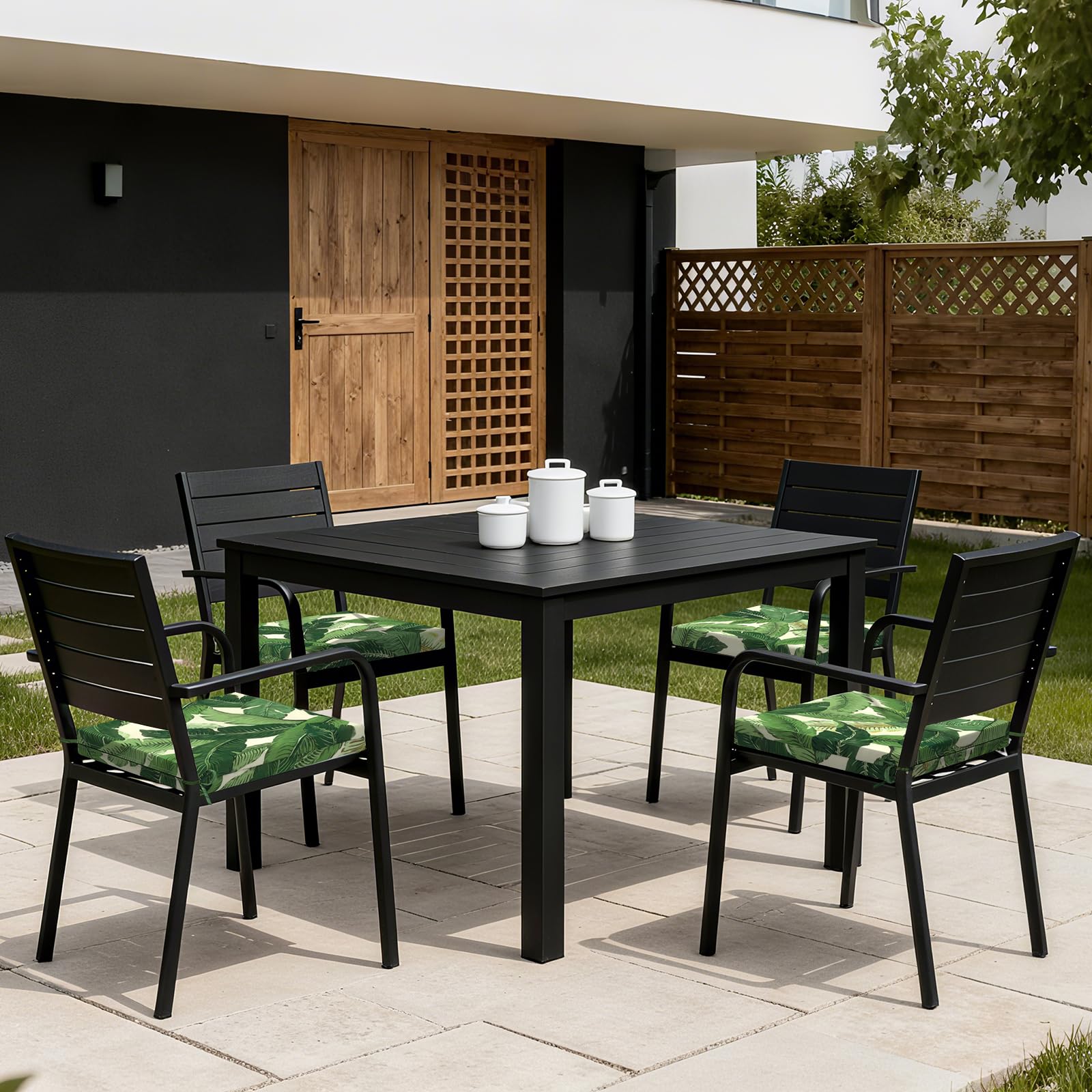LVTXIII four cushions stacked together illustrating color coordination and storage convenience