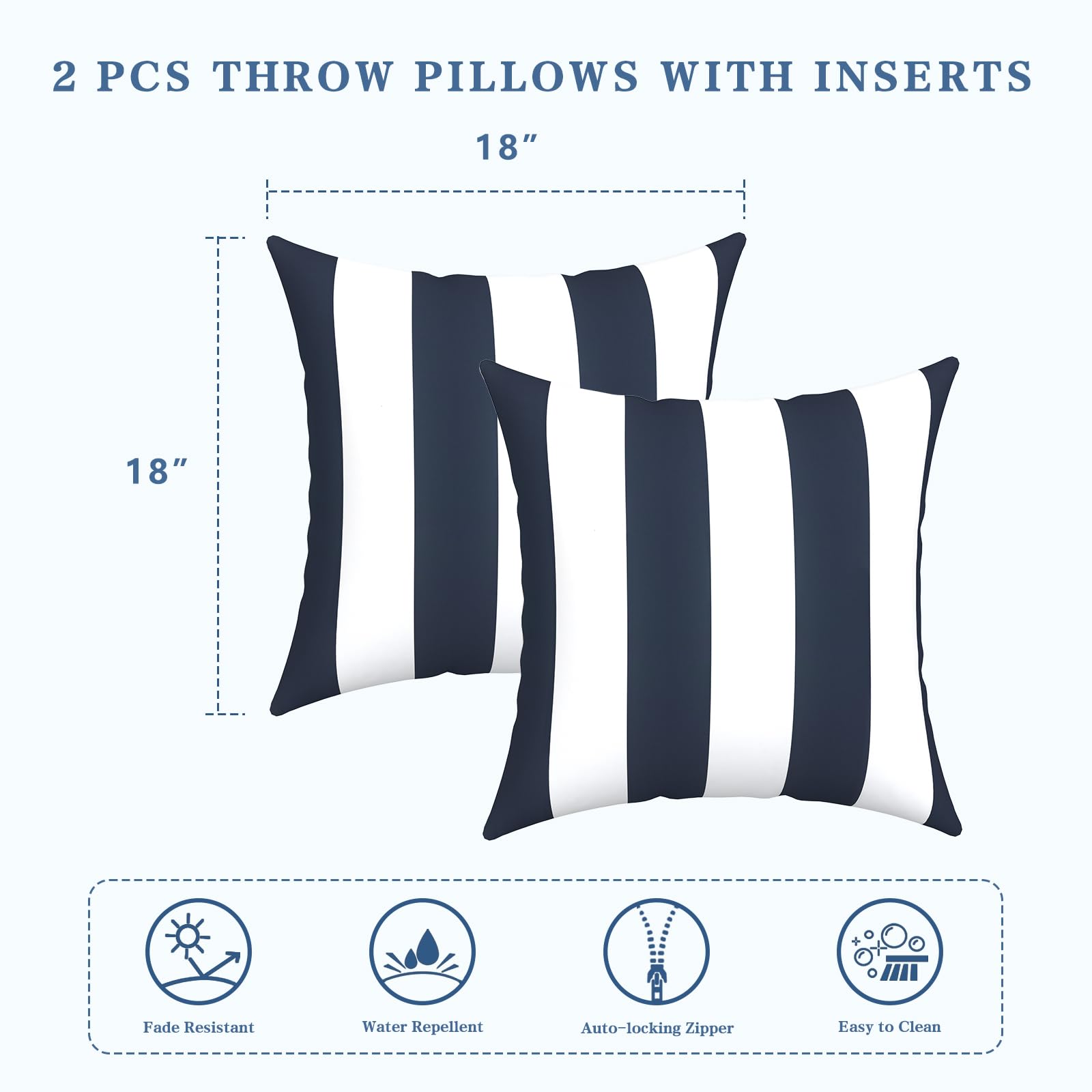LVTXIII textura de poliéster resistente Cabana Navy que repele agua