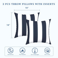 LVTXIII textura de poliéster resistente Cabana Navy que repele agua