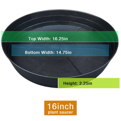 LWALRS side profile showing 2.3 inch deep saucer capacity