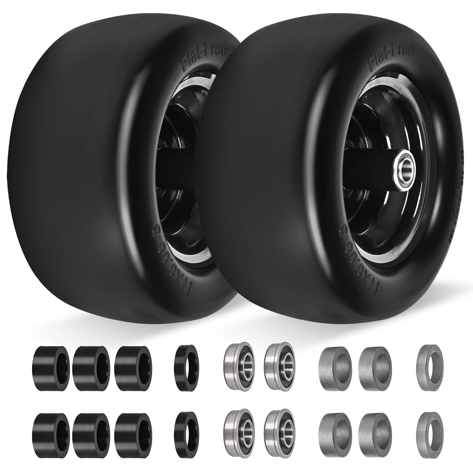 Lwlaboc front view wheel assembly showing clean fit and easy install benefit