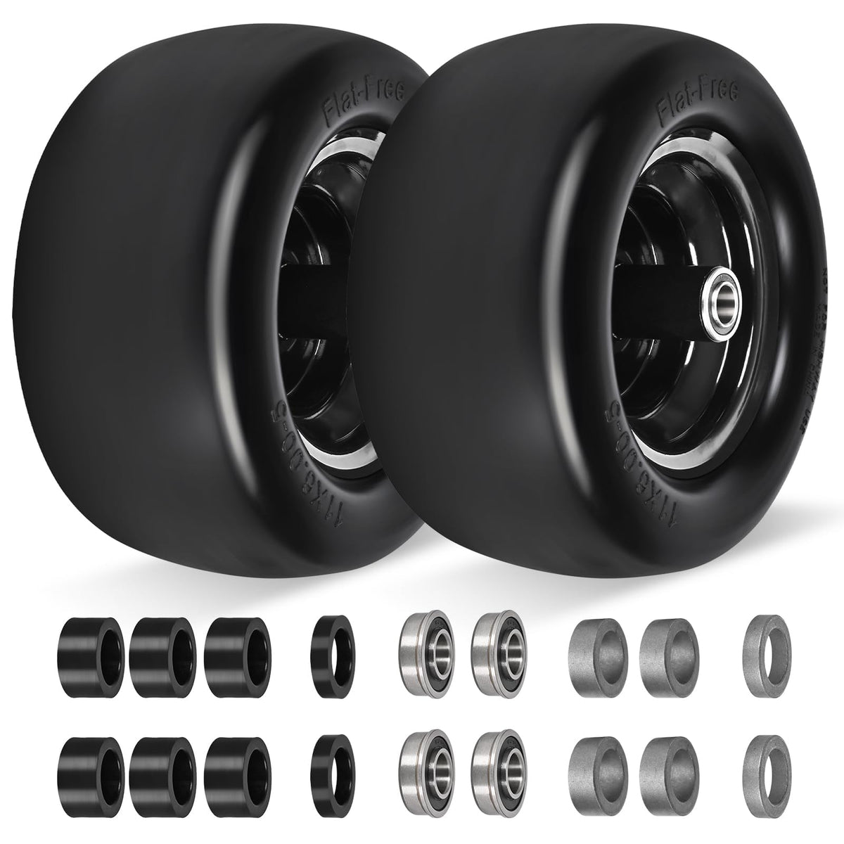 Lwlaboc front view wheel assembly showing clean fit and easy install benefit