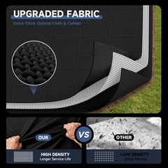 LXKCKJ pad installed under 15 ft pool showing size and coverage