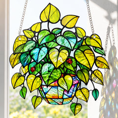 LXTMMRLJQ hanging in window illustrating sunlight transformation and cozy atmosphere