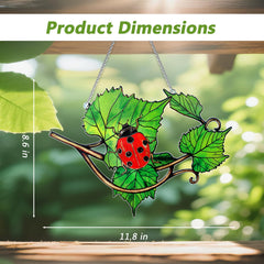 LXTMMRLJQ ladybug accent detail on leaf emphasizing whimsical nature touch