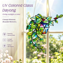 LXTMMRLJQ hanging in sunlit window benefit: casts colorful light patterns