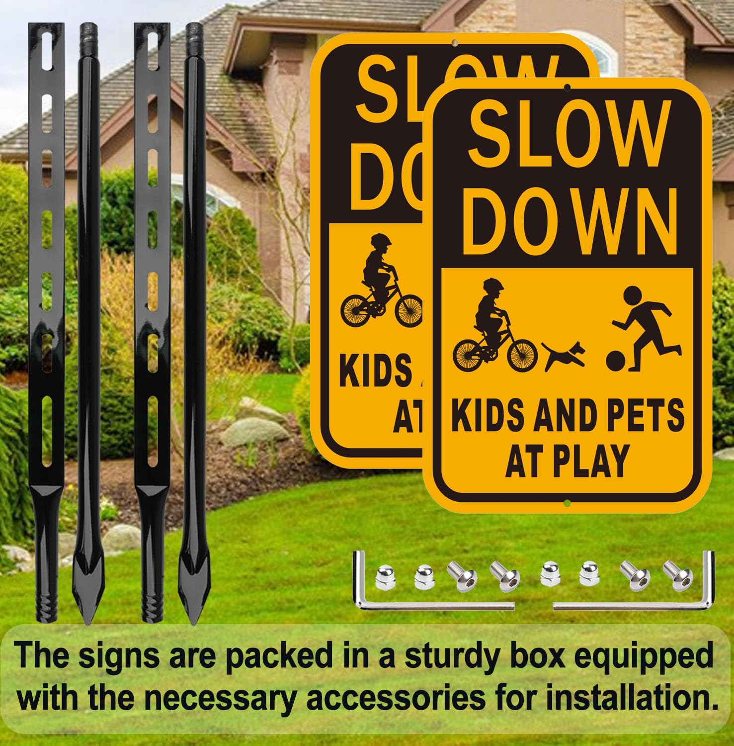 Lxysign back of aluminum panel showing durable weather-resistant construction