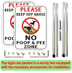 Lxysign stake detail with screws showing simple hardware for fast installation