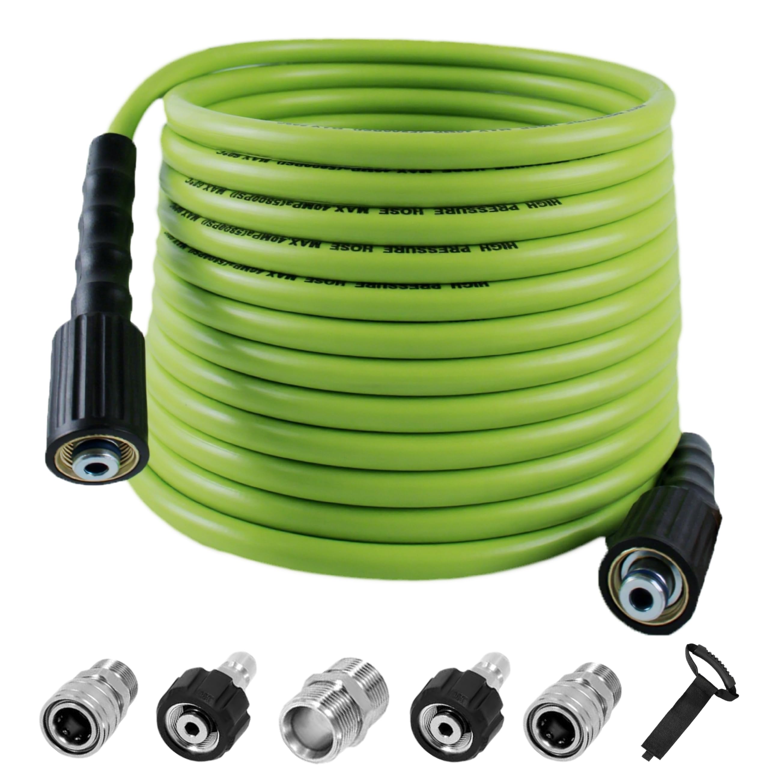 LycorTrade front view of 100ft hose showing length and packaging, durable and visible