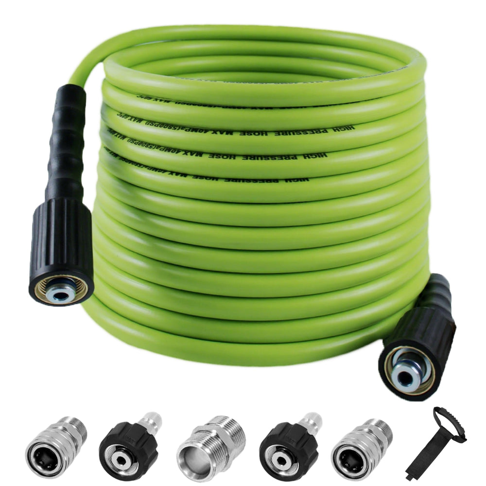 LycorTrade front view of 100ft hose showing length and packaging, durable and visible