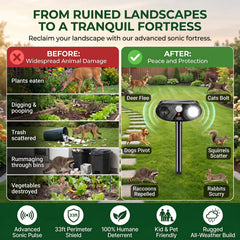 Lycxbfjia mounted in garden creating visible pest barrier