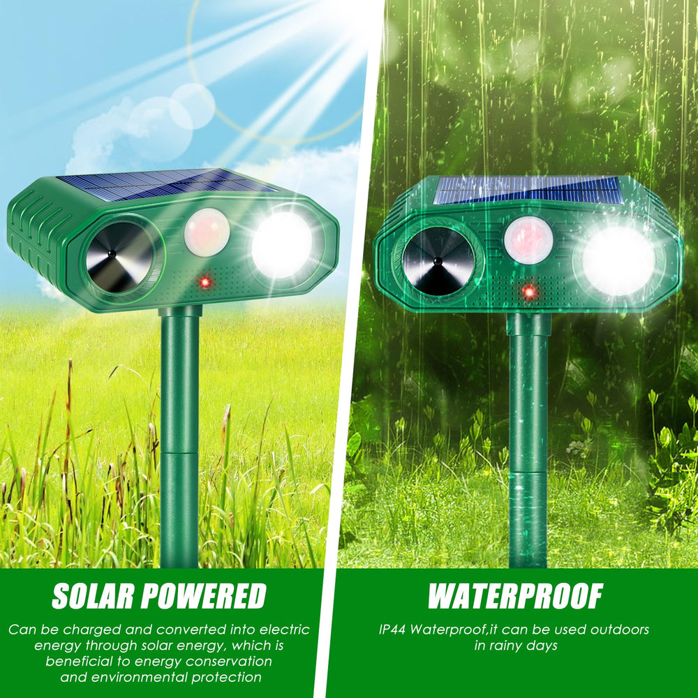 Lycxbfjia strobe LED array illuminated, startles nocturnal pests safely