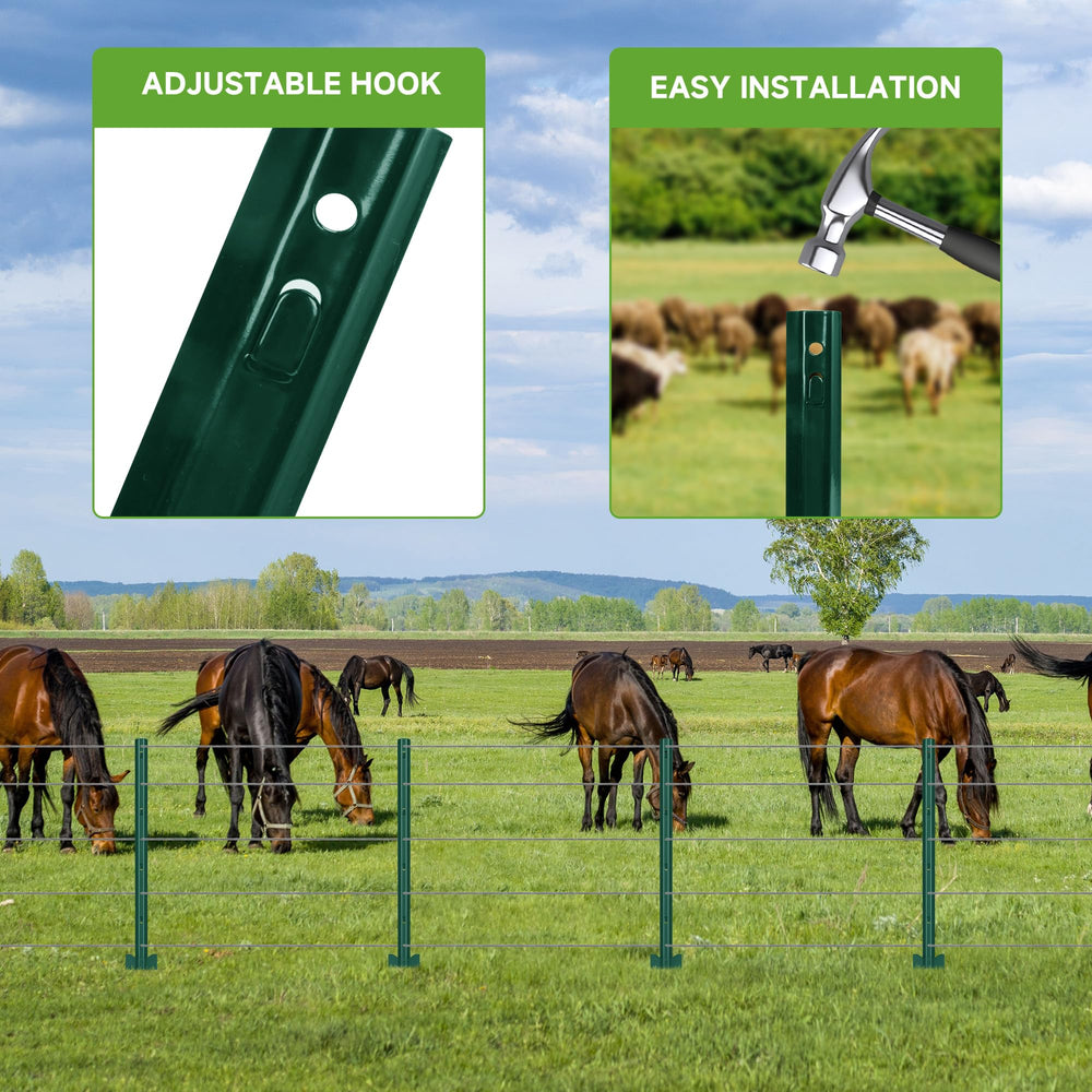 LYDTICK side view of installed post in soil showing stable anchor and durability