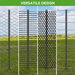 LYDTICK driven post in soil showing anchor plate stability for secure fencing