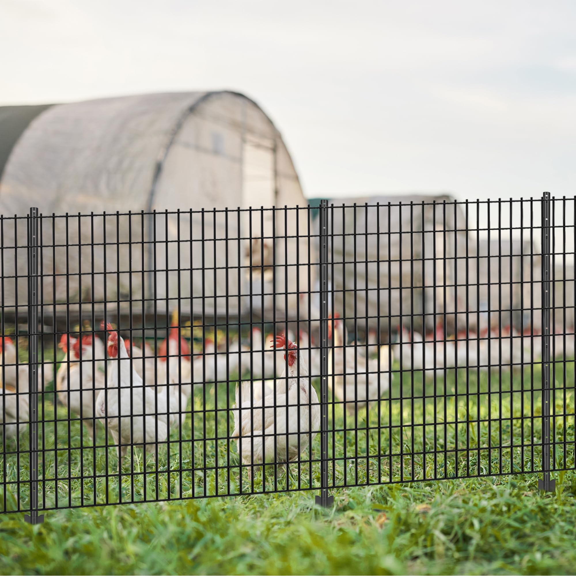 LYDTICK post supporting garden mesh keeping plants protected and contained