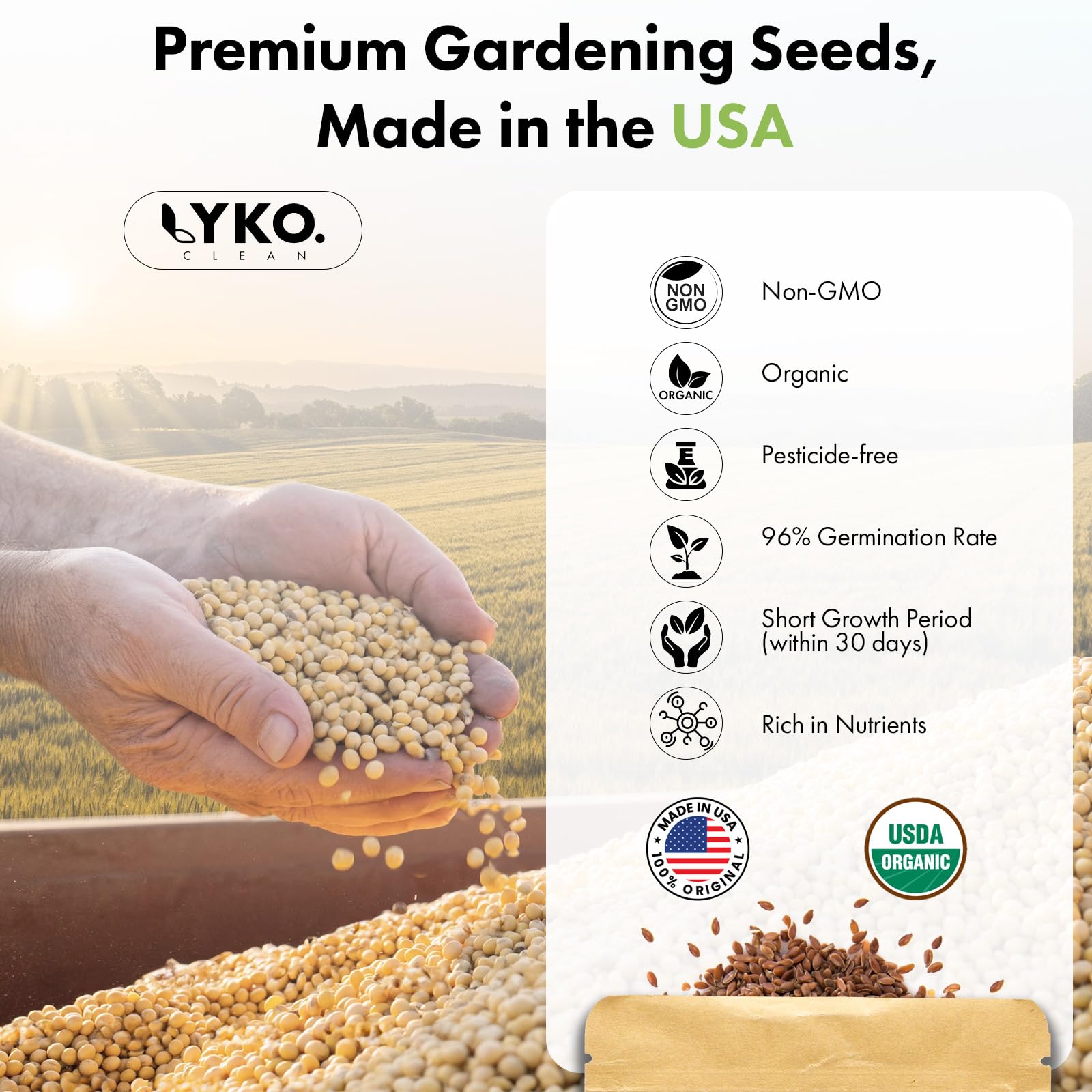 LYKOCLEAN A&B plant food bottles supplying balanced nutrients for growth